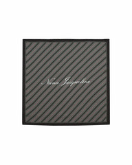Bridget Pocket Square: Gray Satin Scarf for Workwear Styling | Nana Jacqueline