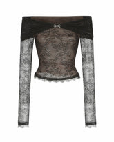 Evelina Top: Black Lace Top for Date Night | Nana Jacqueline