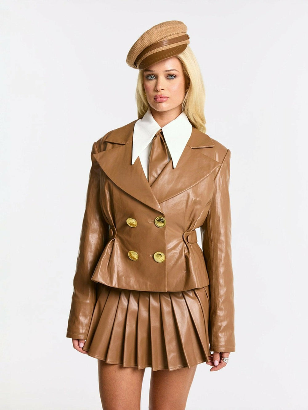 Gina Jacket: Brown Jacket for Date Night | Nana Jacqueline