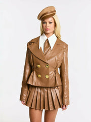 Gina Jacket: Brown Jacket for Date Night | Nana Jacqueline