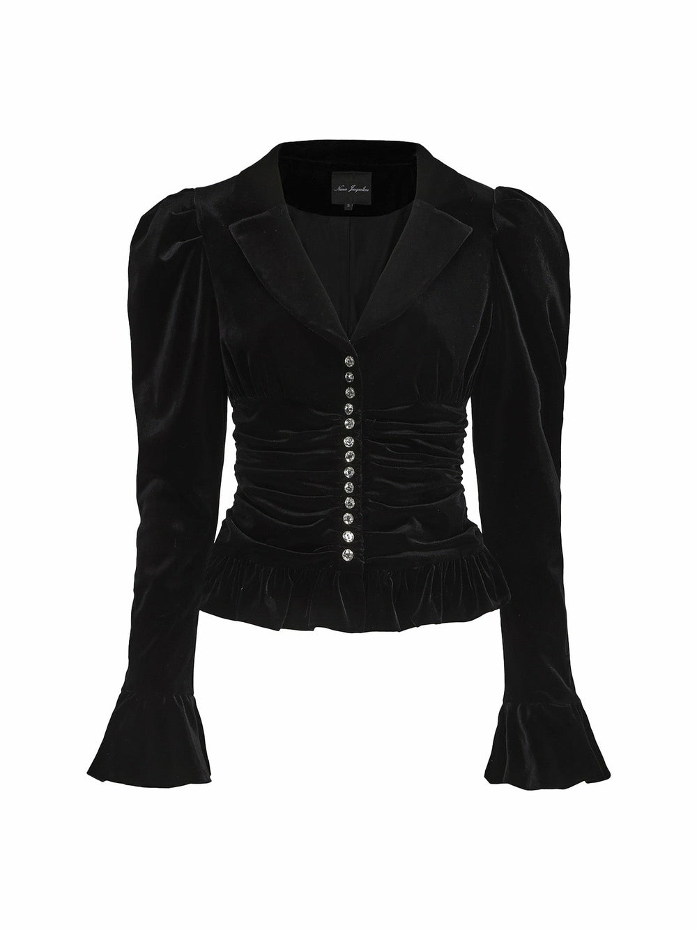 Josie Velvet Top: Black Top for Cocktail Party | Nana Jacqueline