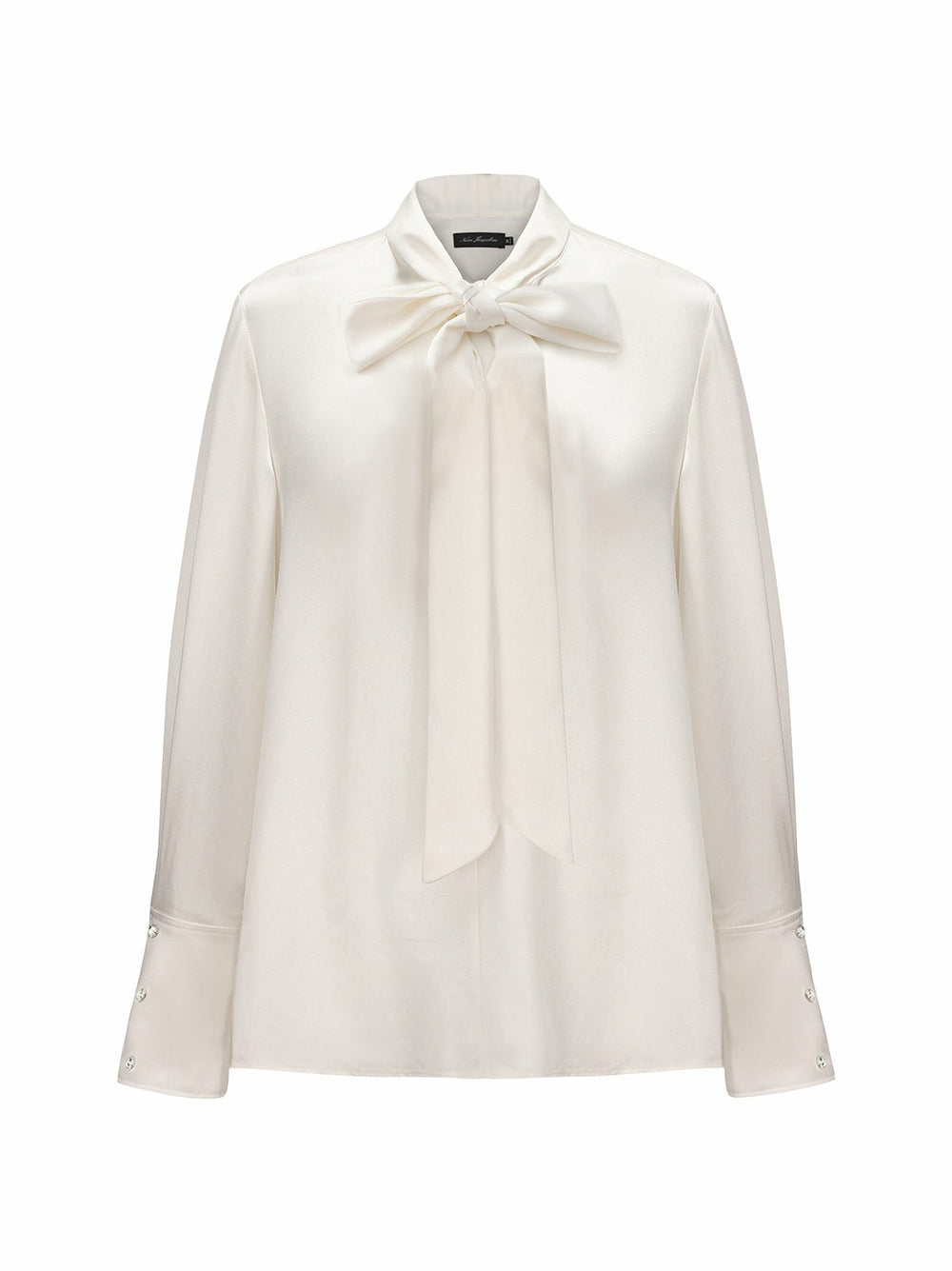 Louisa Top: White Satin Top for Brunch | Nana Jacqueline