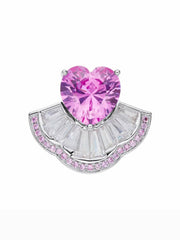 Emilia Heart Ring: Pink Ring for Gift Giving | Nana Jacqueline