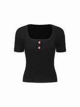 Gemma Top: Black Knit Top for Brunch | Nana Jacqueline