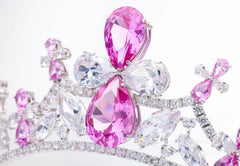 Keira Tiara: Pink Tiara for Bachelorette Party | Nana Jacqueline