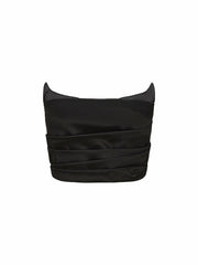Sydney Top: Black Satin Top for Date Night | Nana Jacqueline