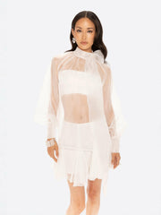 Evie Diamond Top: White Top for Bridal Shower | Nana Jacqueline