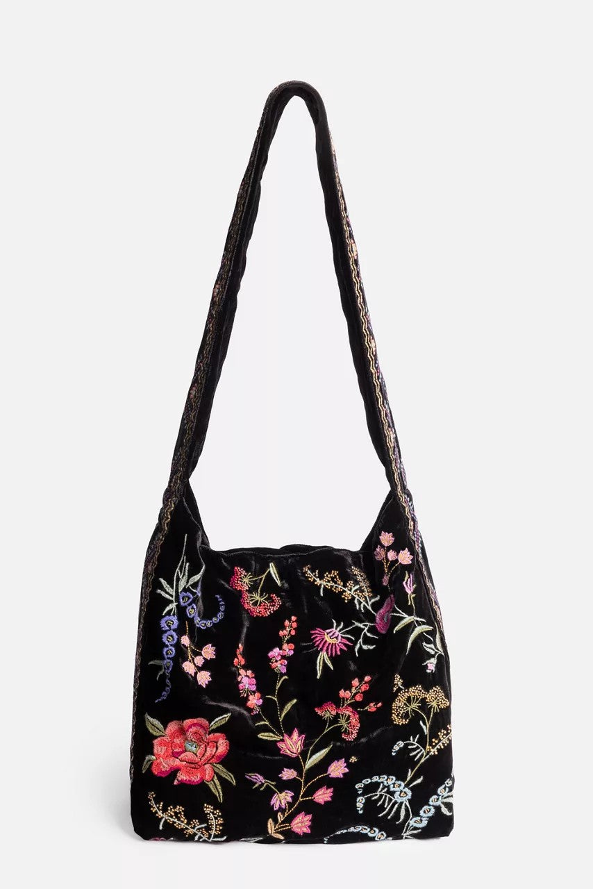 Johnny Was VELVET WIDE STRAP TOTE BAG