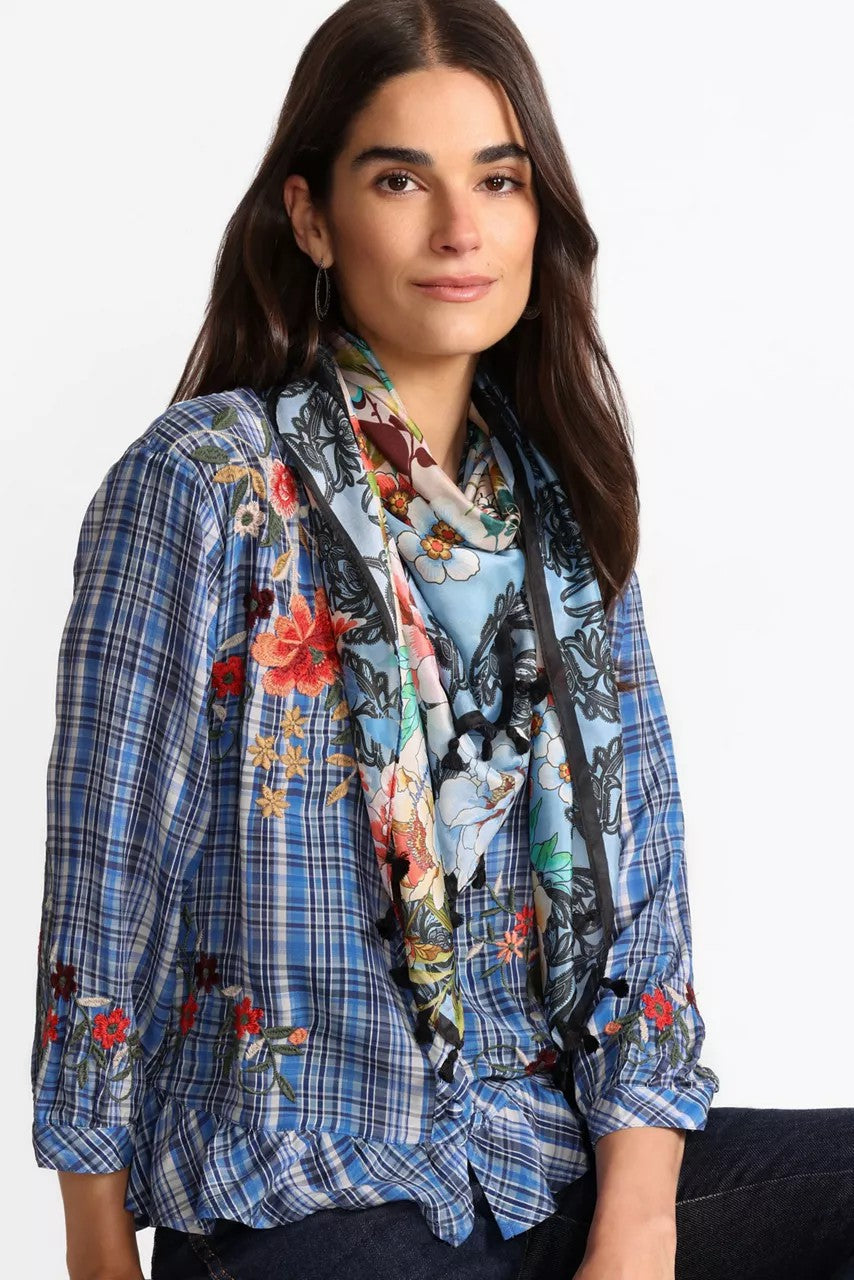 Johnny Was LEWISIA SILK SCARF