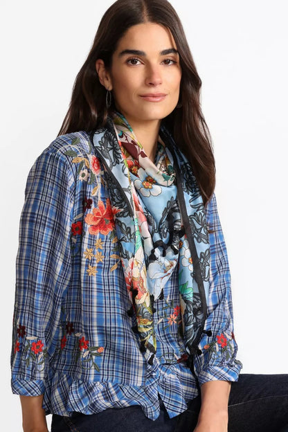 Johnny Was LEWISIA SILK SCARF