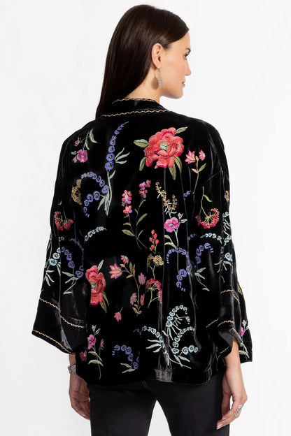 Johnny Was RELAXED SCHIFFLI CROPPED KIMONO