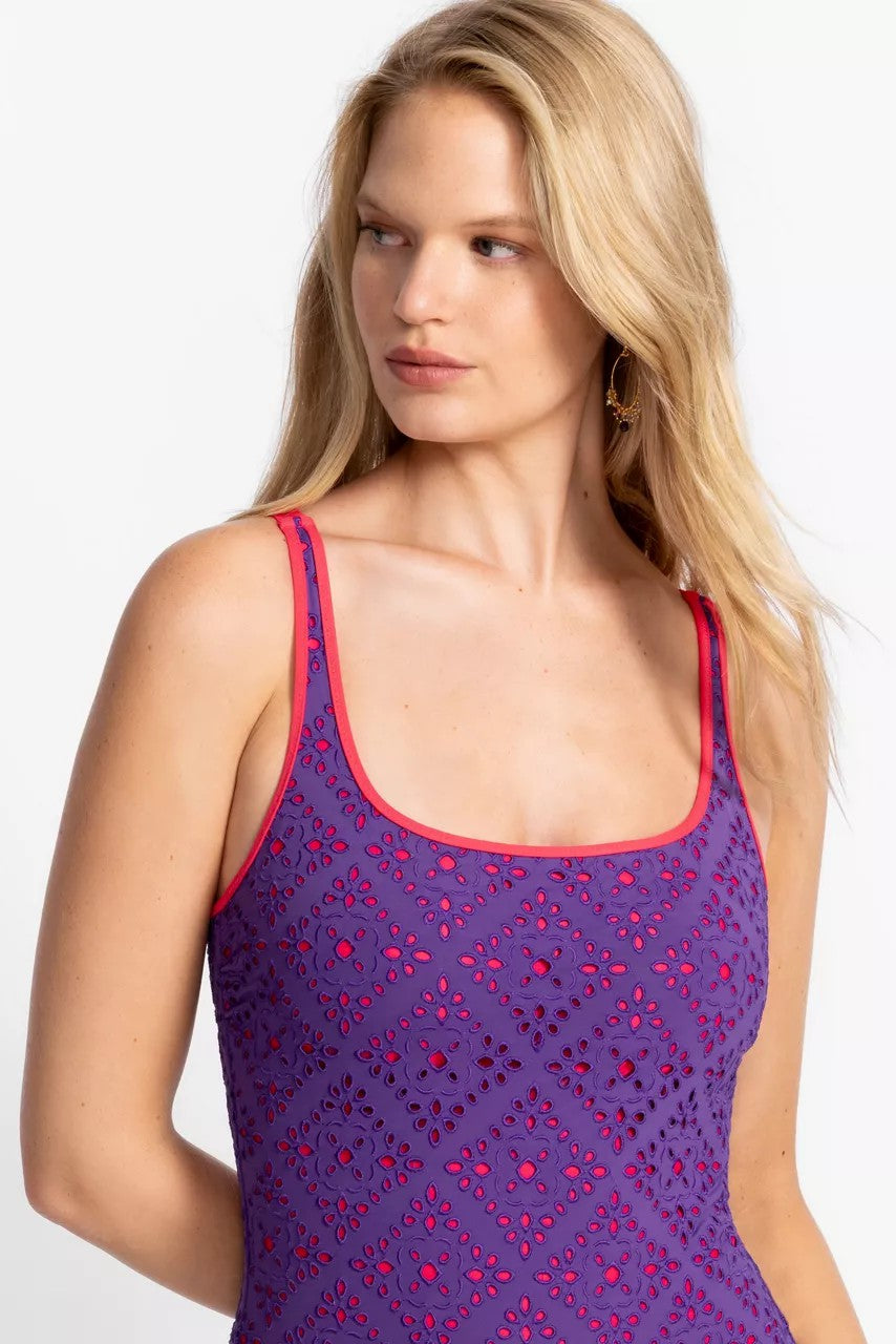 Johnny Was FRISELL EYELET TANK ONE PIECE