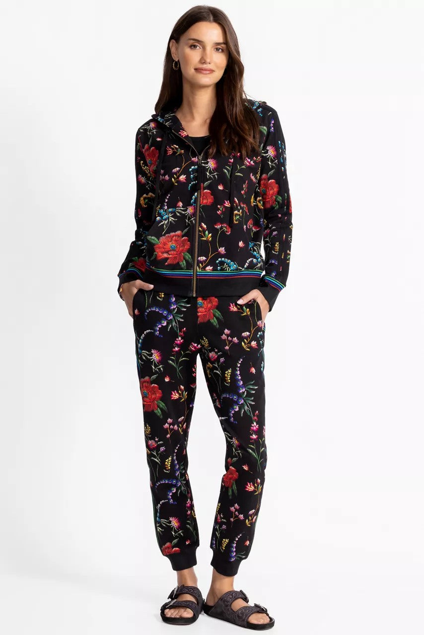 Johnny Was BEE ACTIVE ZIP FRONT HOODIE WITH TAPE