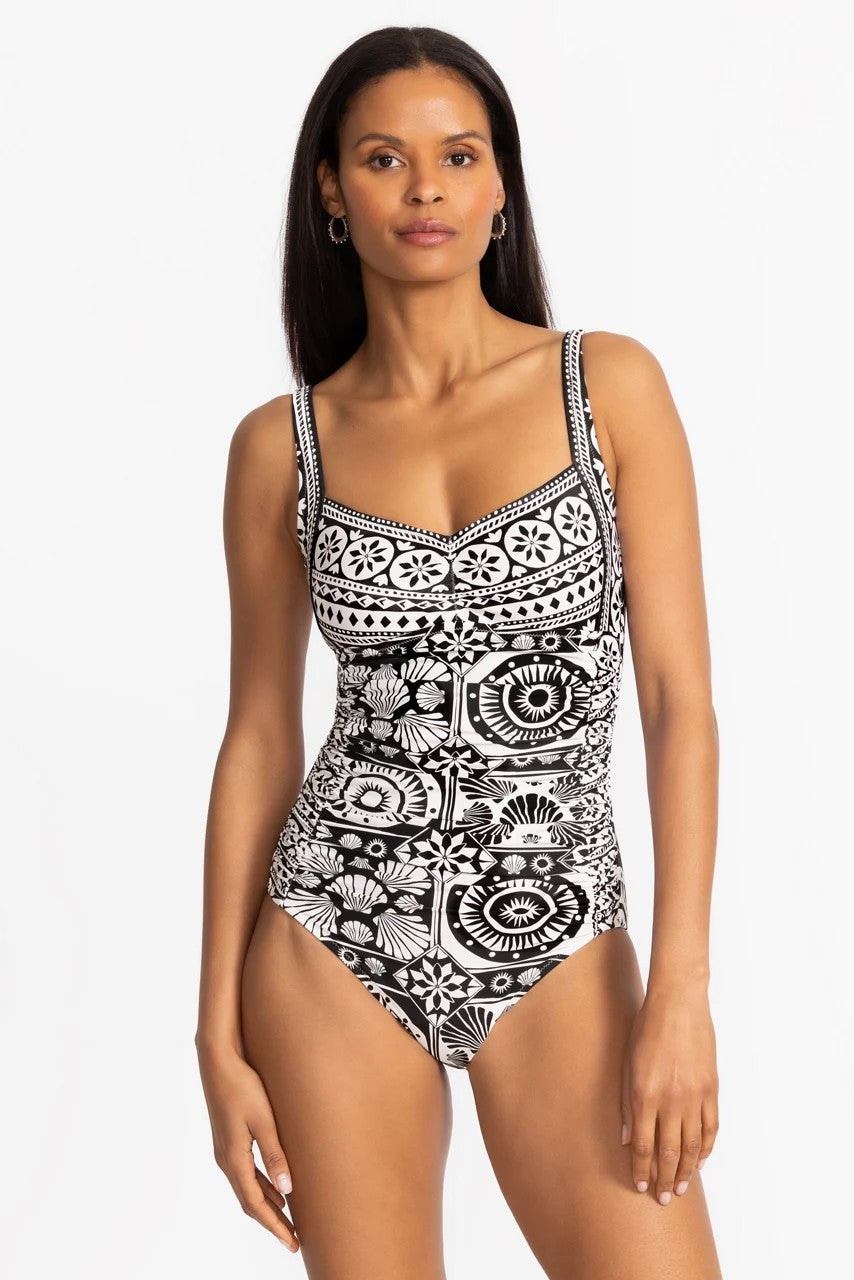 Johnny Was MARYSOL SWEETHEART RUCHED ONE PIECE