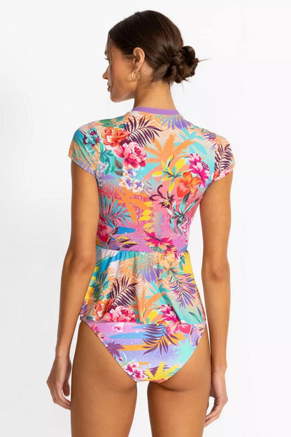 Johnny Was ZERU WRAP TANKINI TOP
