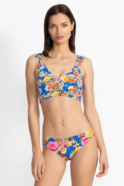 Johnny Was PAULINE RUCHED CROP BIKINI TOP