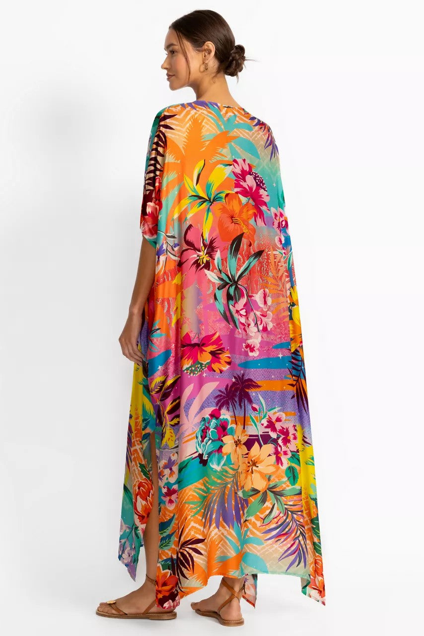 Johnny Was ZERU TIE NECK MAXI KAFTAN