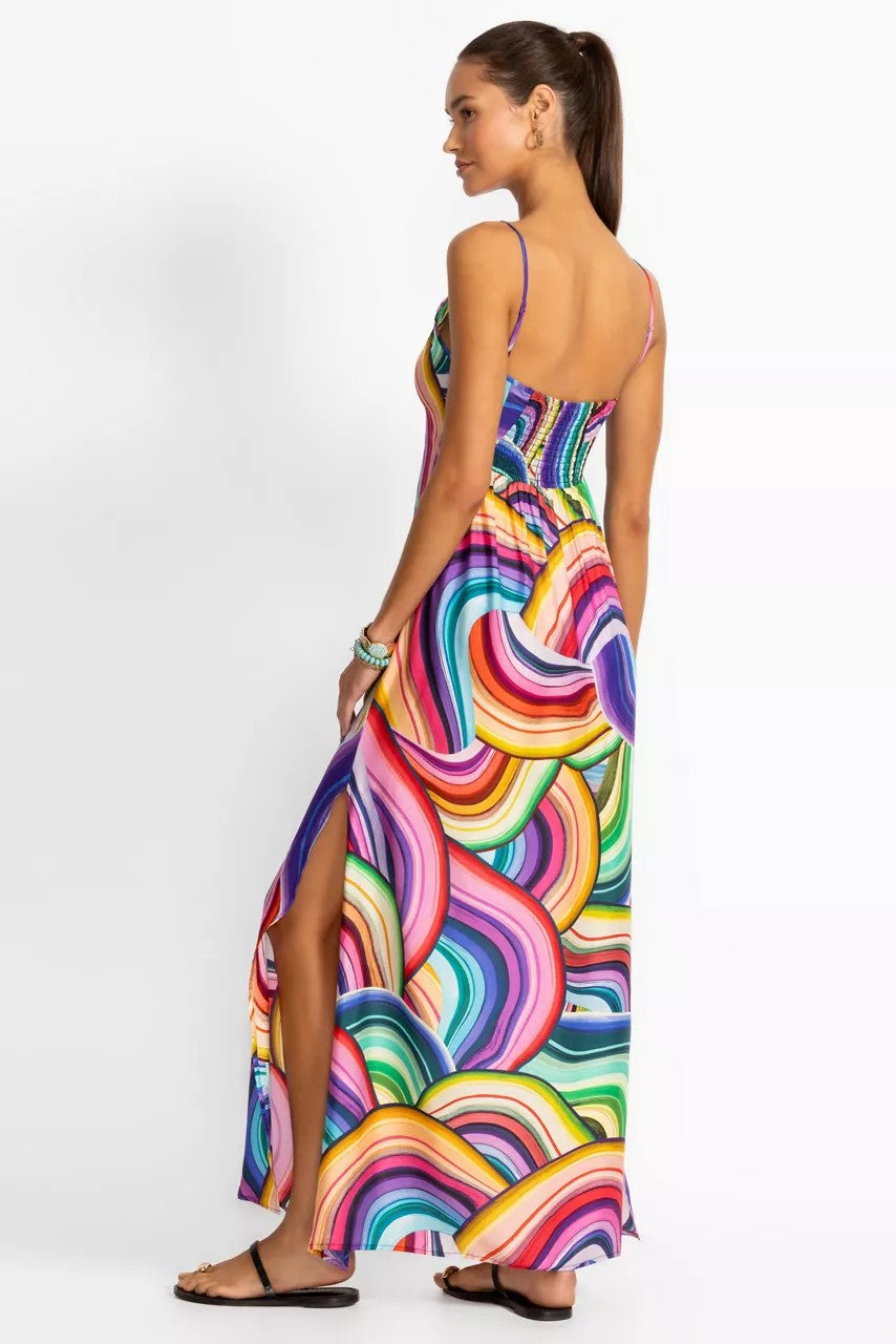 Johnny Was ABEL BACK SMOCKING SLIP MAXI DRESS