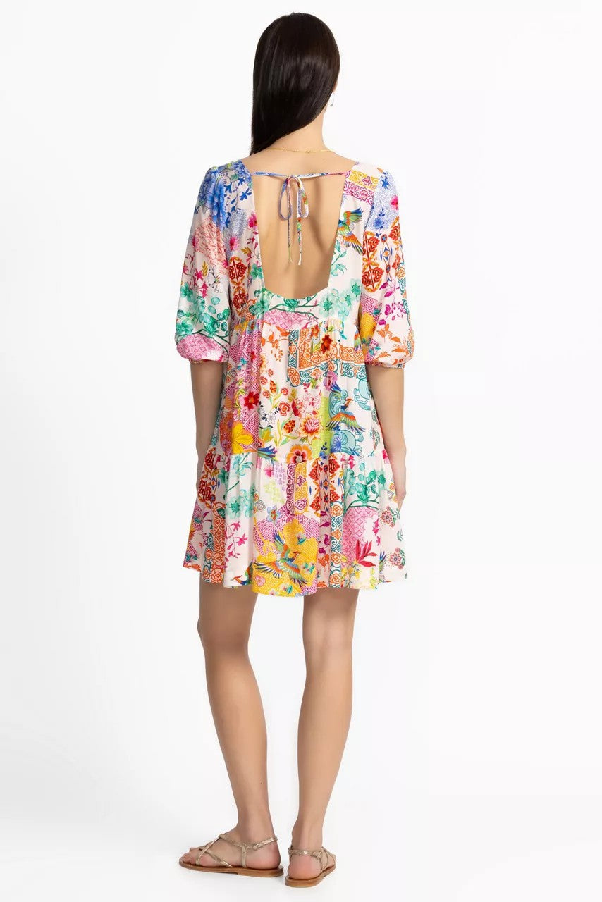 Johnny Was PAULA TIERED MINI DRESS