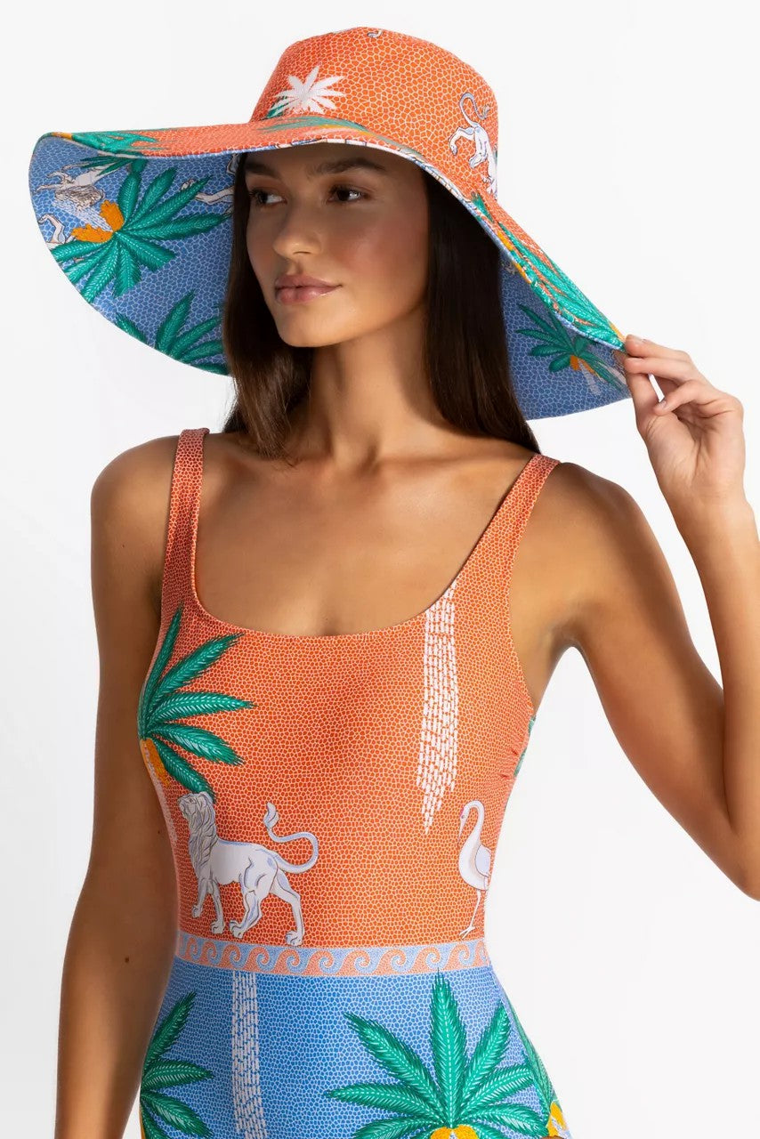 Johnny Was JW X PAOLITA REVERSIBLE BEACH HAT