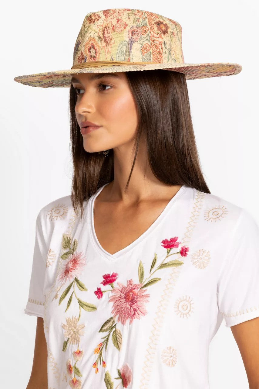 Johnny Was PAULA PRINTED BEACH HAT