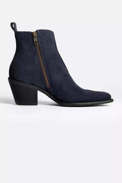 Johnny Was FRINGE ITALIAN SUEDE ANKLE BOOT