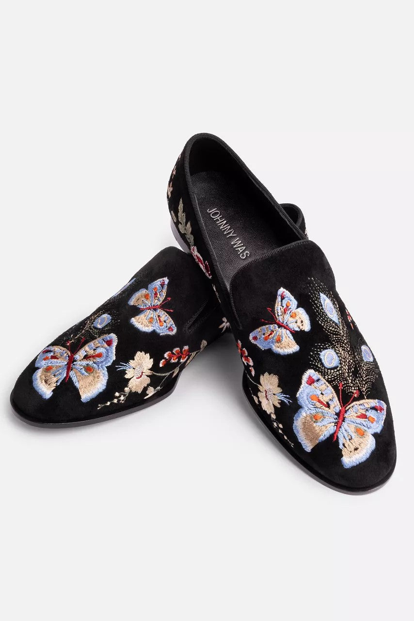 Johnny Was FLORRIE EMBROIDERED SMOKING LOAFER