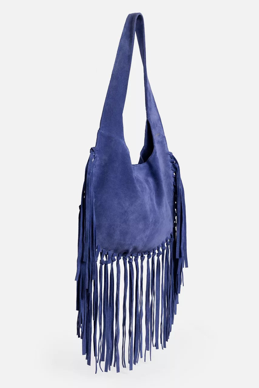 Johnny Was WESTERN ITALIAN SUEDE FRINGE BAG