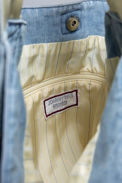 Johnny Was WIDE STRAP DENIM TOTE BAG