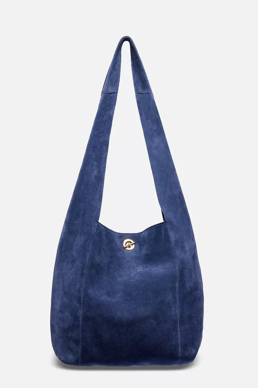Johnny Was TASSEL CHAIN ITALIAN SUEDE HOBO BAG