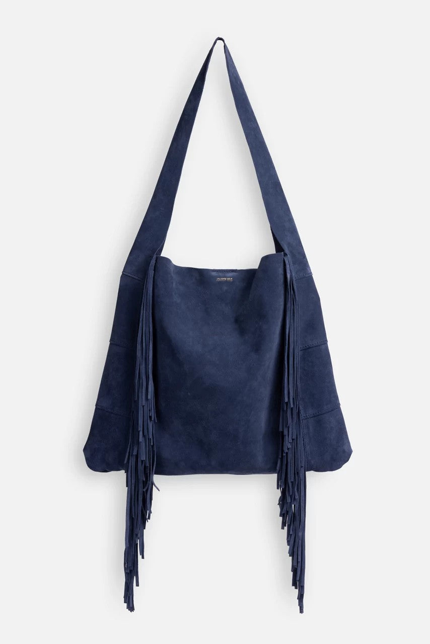 Johnny Was ITALIAN SUEDE FRINGE HOBO