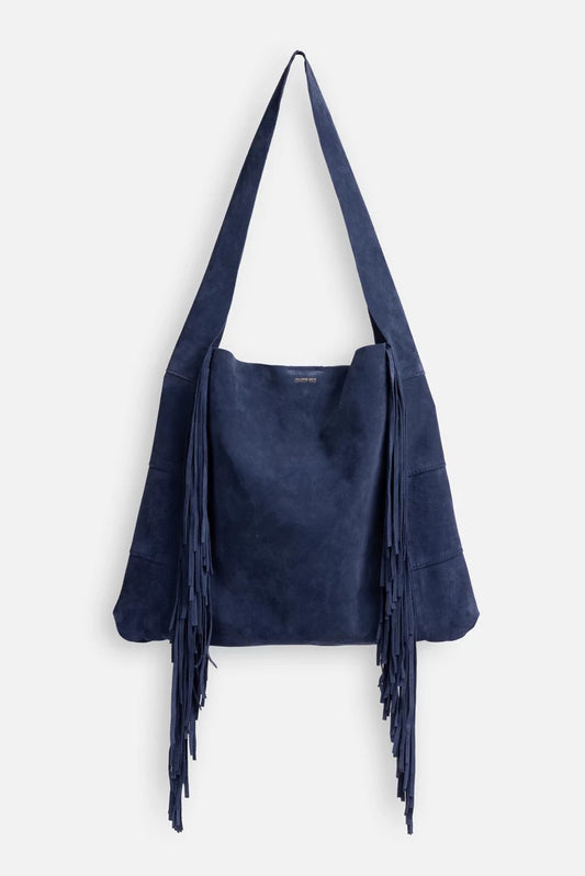 Johnny Was ITALIAN SUEDE FRINGE HOBO
