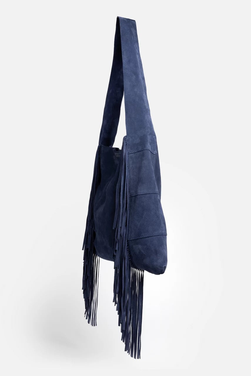 Johnny Was ITALIAN SUEDE FRINGE HOBO