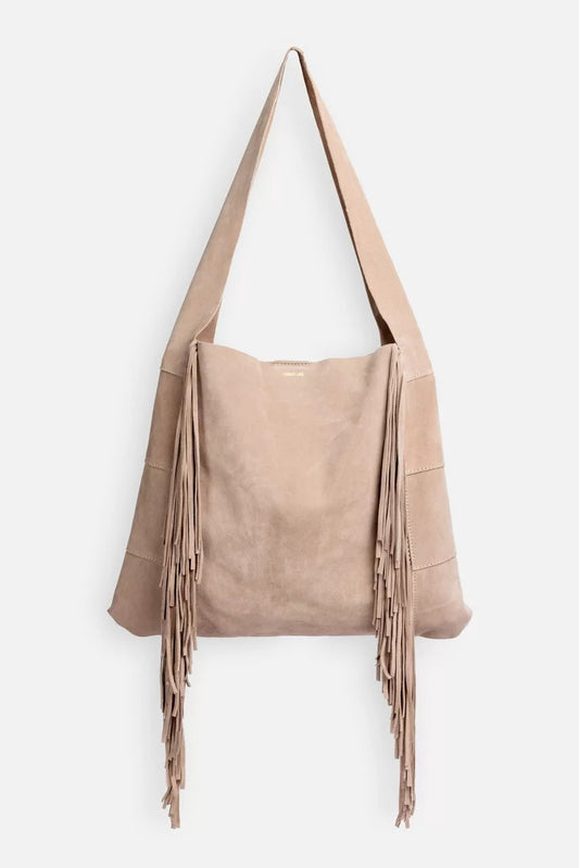 Johnny Was ITALIAN SUEDE FRINGE HOBO