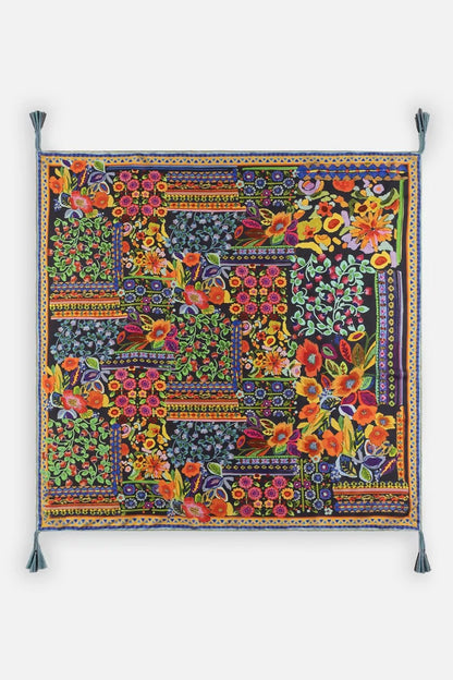 Johnny Was BRUSH PAINTED SILK SCARF
