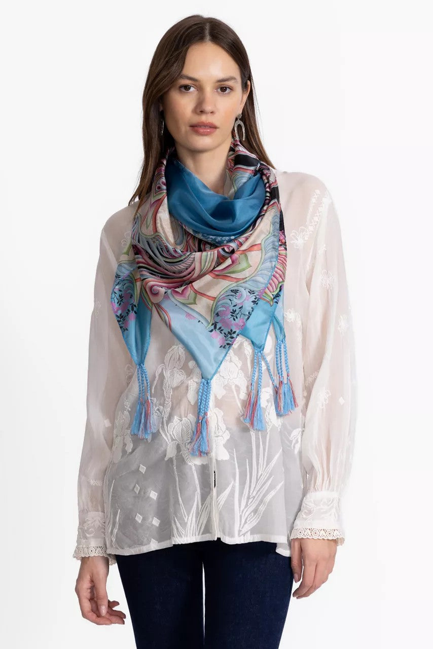 Johnny Was SILK SCARF