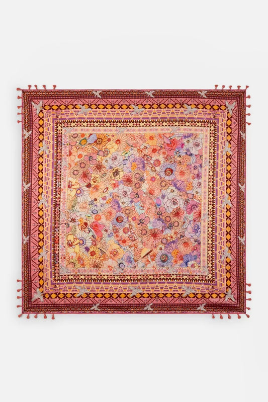 Johnny Was SAGE PINK SILK SCARF