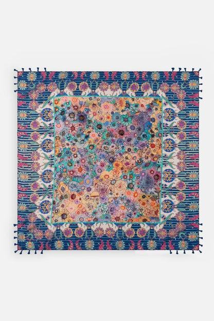 Johnny Was SAGE BLUE SILK SCARF