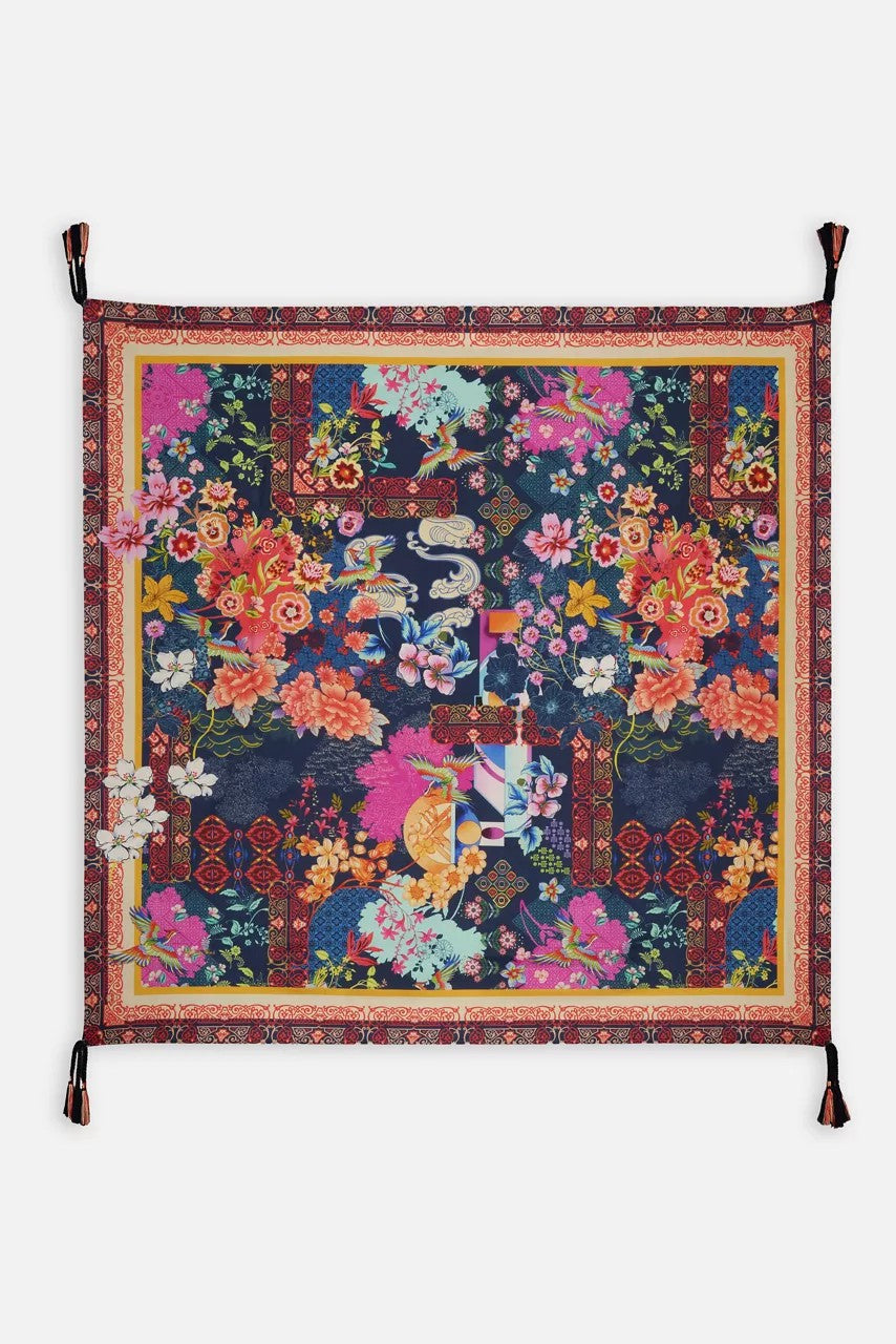 Johnny Was DREAMER BLU SILK SCARF