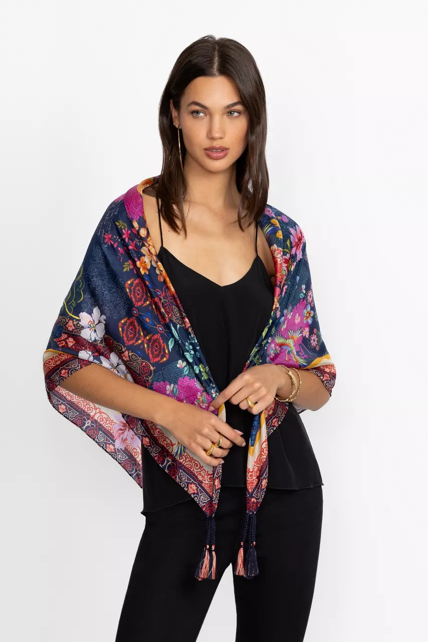 Johnny Was DREAMER BLU SILK SCARF