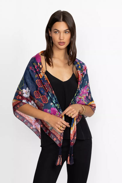Johnny Was DREAMER BLU SILK SCARF