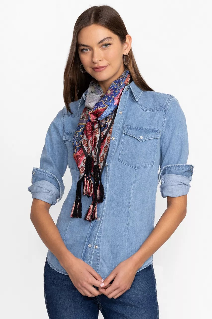 Johnny Was GRAND CANEL SILK SCARF