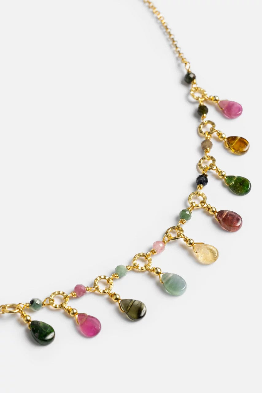 Johnny Was COLORFUL ARRAY WATERFALL NECKLACE