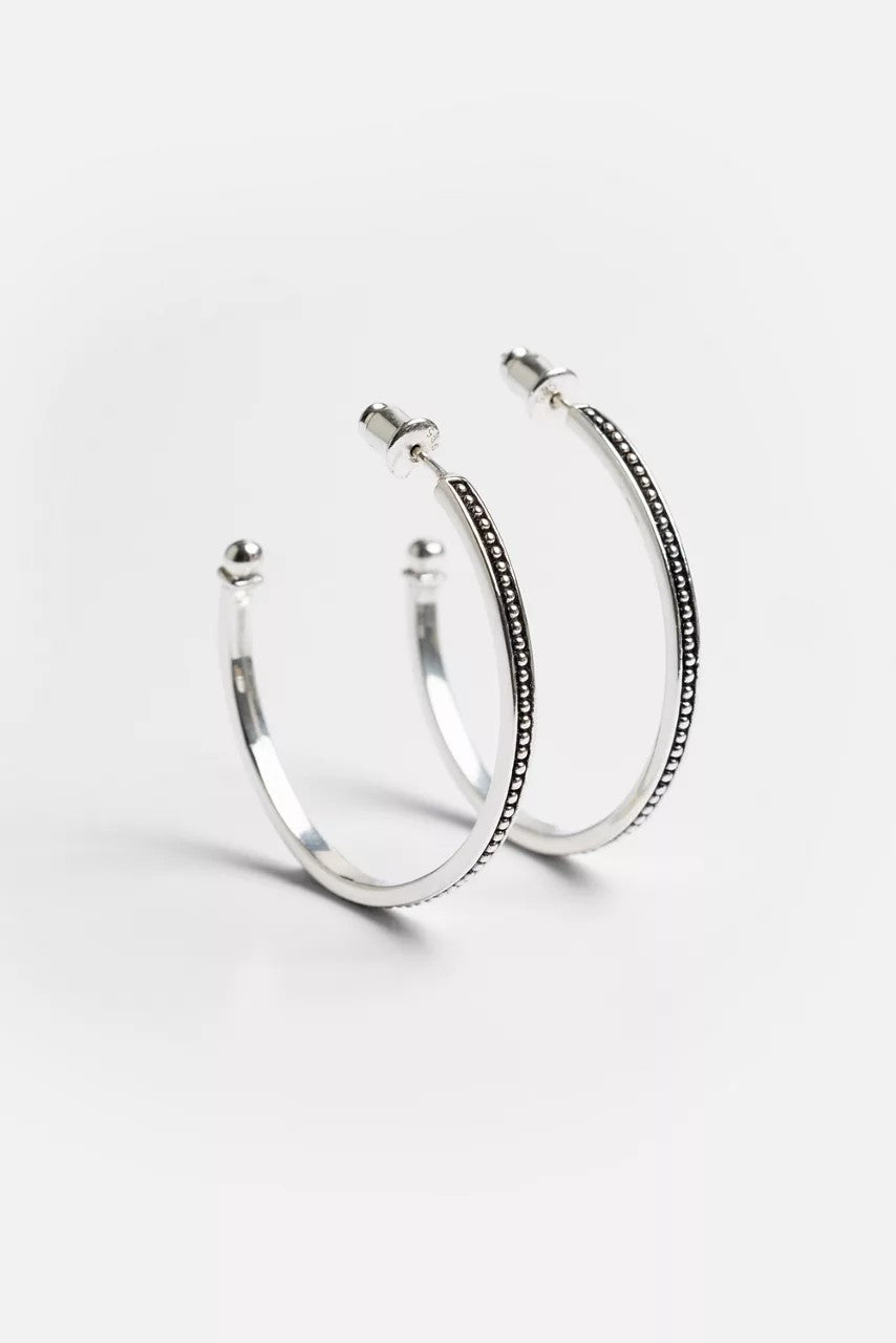 Johnny Was JAWAN CURVES HOOP EARRINGS