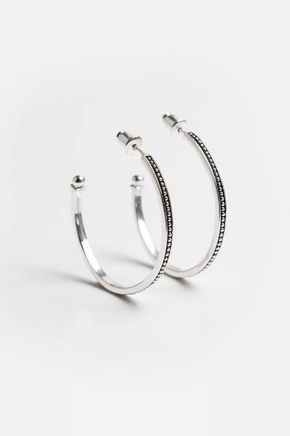 Johnny Was JAWAN CURVES HOOP EARRINGS