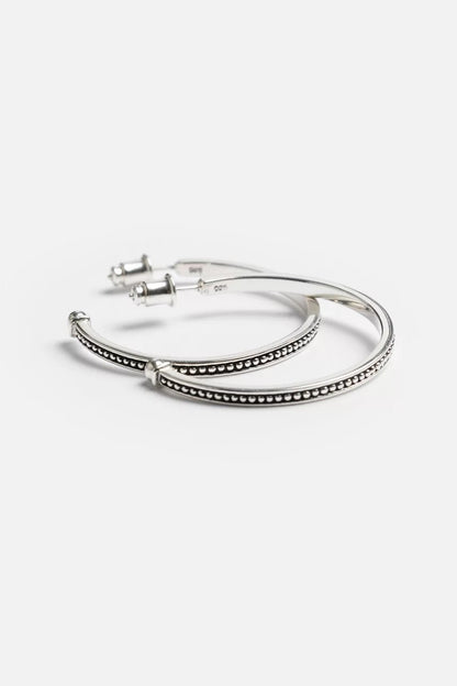 Johnny Was JAWAN CURVES HOOP EARRINGS
