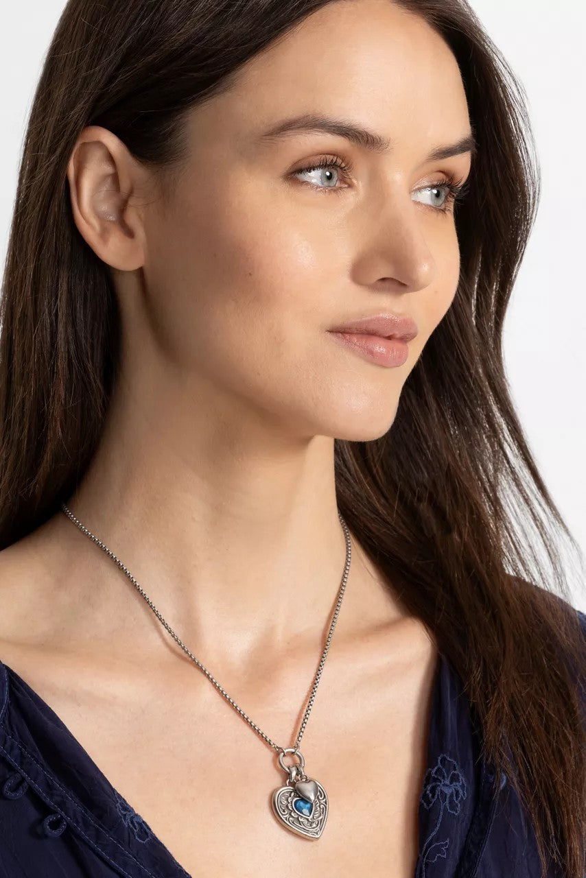 Johnny Was ANTIQUE HEART NECKLACE