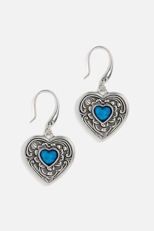 Johnny Was ANTIQUE HEART PENDANT EARRINGS