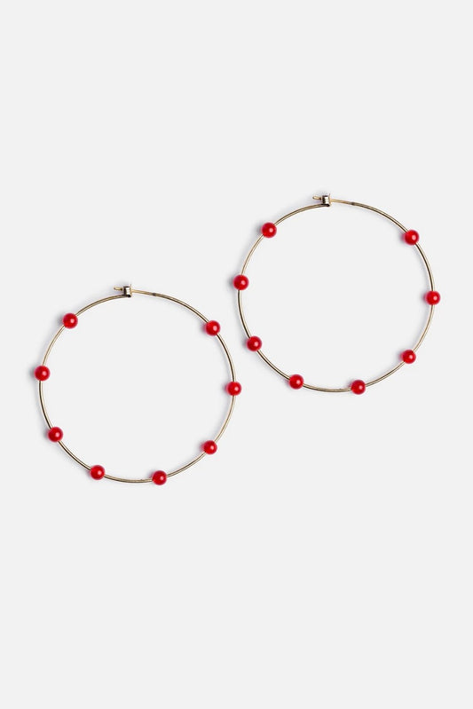 Johnny Was SEMI PRECIOUS HOOP EARRINGS