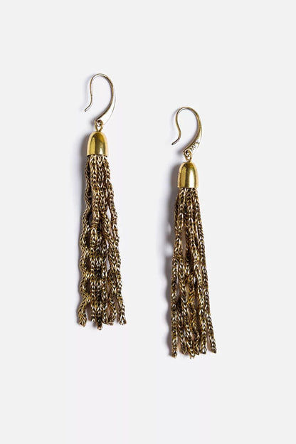 Johnny Was RIC RAC TRIPLE STRAND DROP EARRINGS